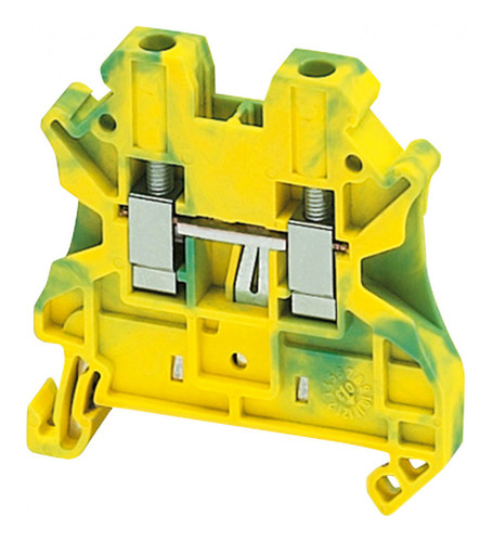 Клемма для заземления с винтовым зажимом Schneider Electric TERMINAL 4 мм², желто-зеленый, NSYTRV42PE