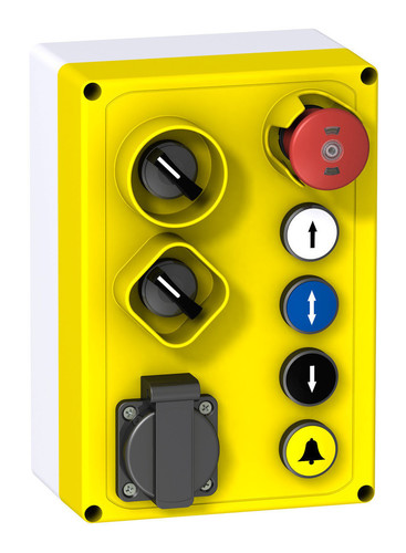 Кнопочный пост Schneider Electric Harmony XALF, 5 кнопок, 2 переключателя