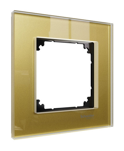 Рамка 1 пост Schneider Electric MERTEN M-ELEGANCE, золотой, MTN4010-3241