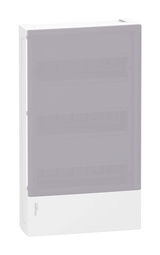 Распределительный шкаф MINI PRAGMA, 36 мод., IP40, навесной, пластик, дымчатая дверь, с клеммами