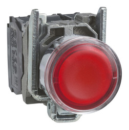 Кнопка Harmony 22 мм, 24В, IP66, Красный